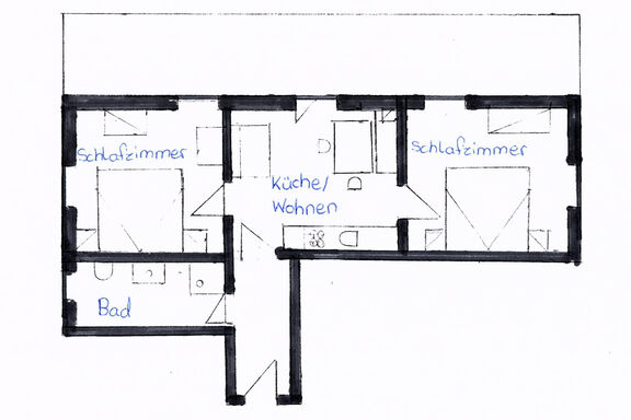 Grundriss der Ferienwohnung Magdalena